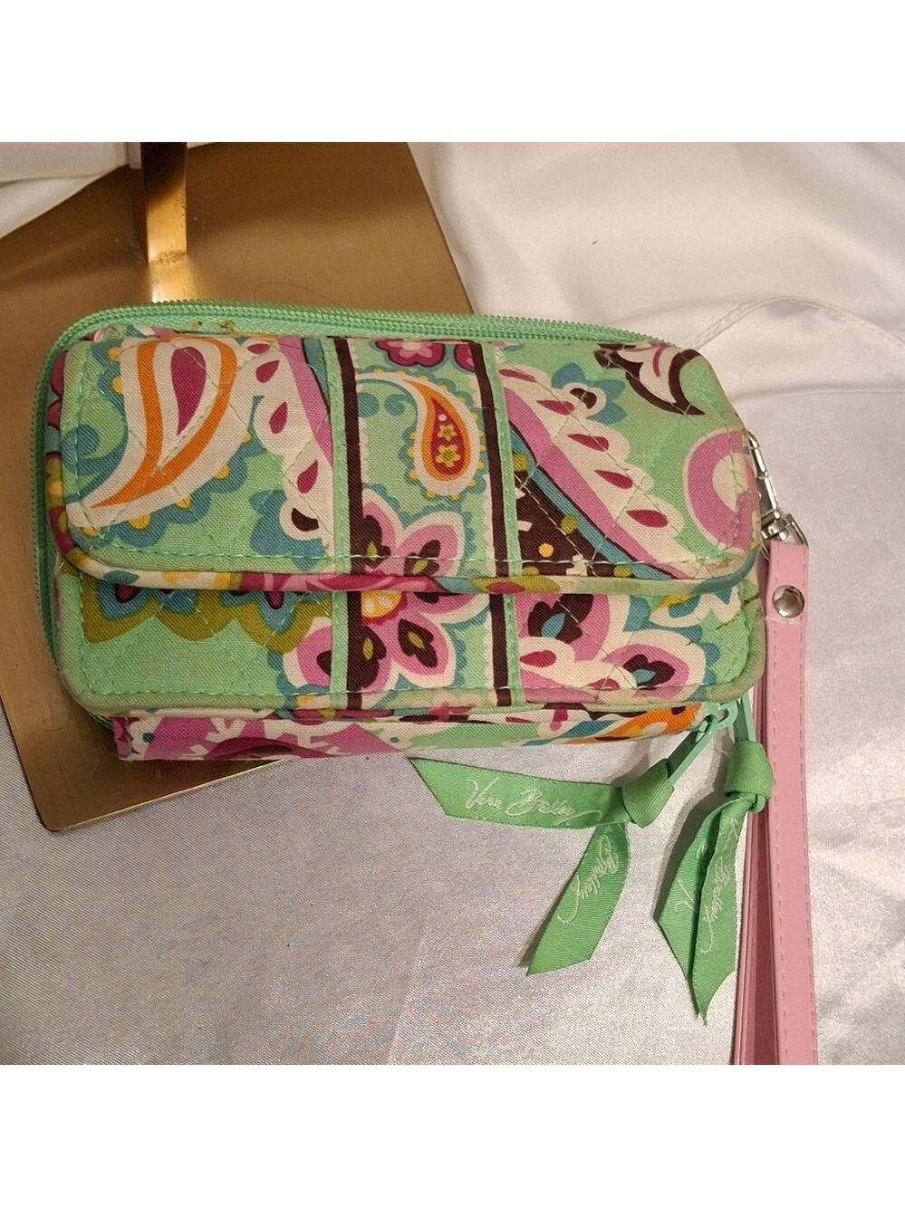 Vera Bradley Multicolor Paisley  Wristlet Wallet Nwot